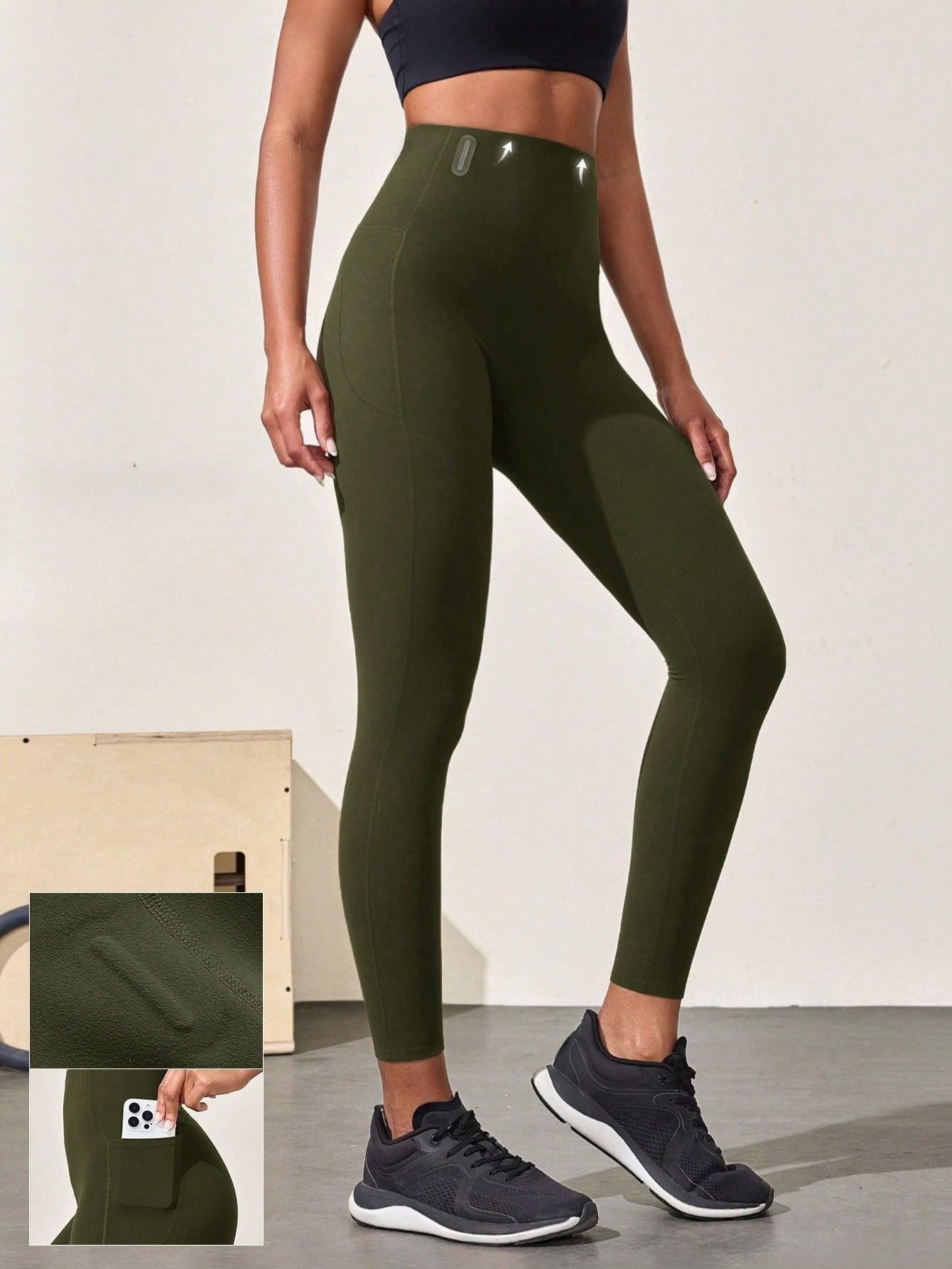 Legging Cintura Alta Com Suporte Central E Bolso Lateral