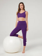 Legging Cintura Alta Capri De Ajuste Confortável