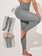 Legging Cintura Alta Com Compressão Graduada