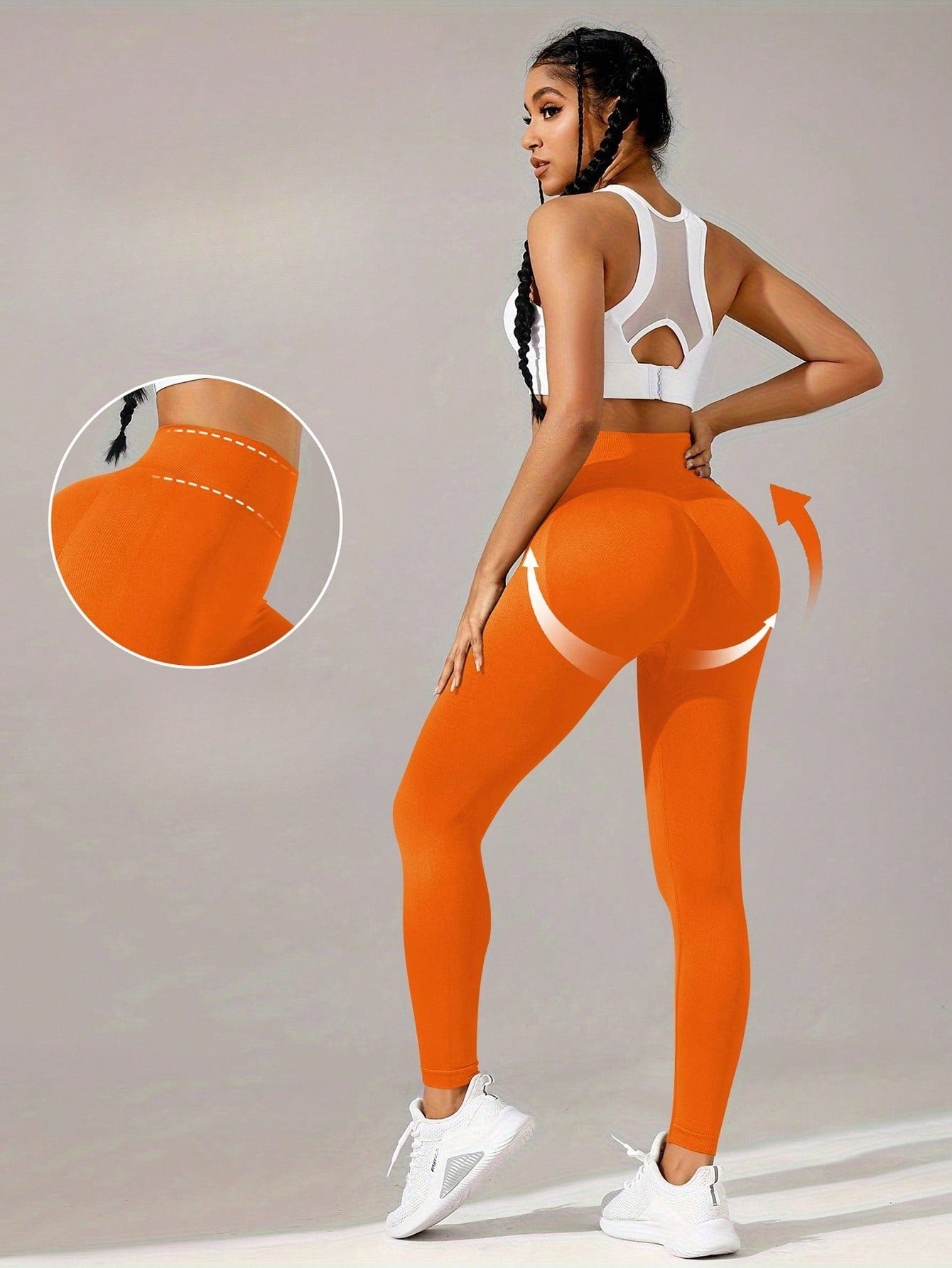 Legging Fitness Sem Costura Ajuste Contornado