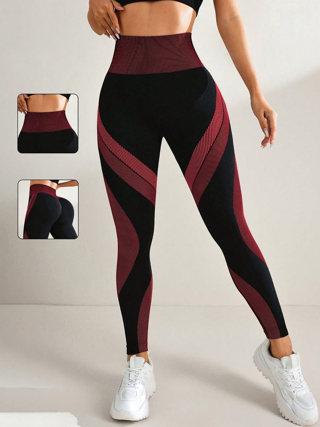 Legging Seamless Cintura Alta Com Painéis Anatômicos Laterais