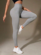 Legging Seamless Cintura Alta Com Textura Linear