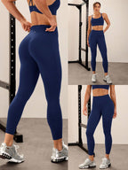 Legging Cintura Alta Com Bolsos Laterais Funcionais