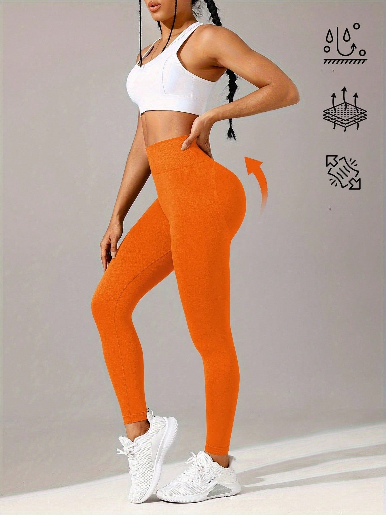 Legging Fitness Sem Costura Ajuste Contornado