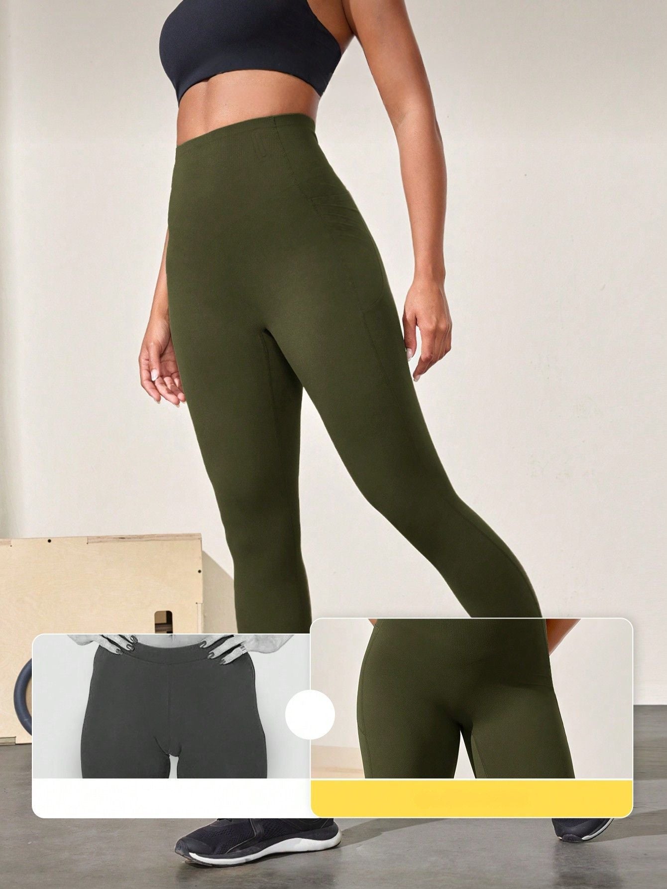 Legging Cintura Alta Com Suporte Central E Bolso Lateral