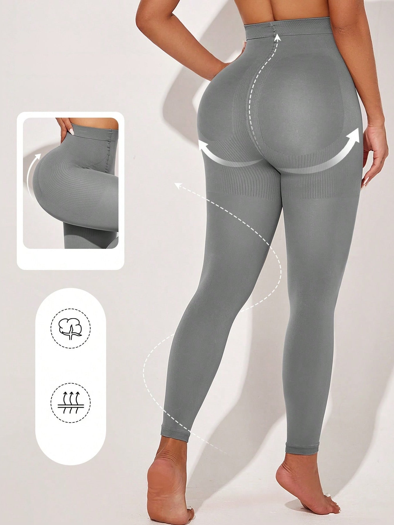 Legging Cintura Alta Com Compressão Graduada