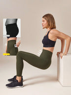 Legging Cintura Alta Com Fecho Em Colchetes