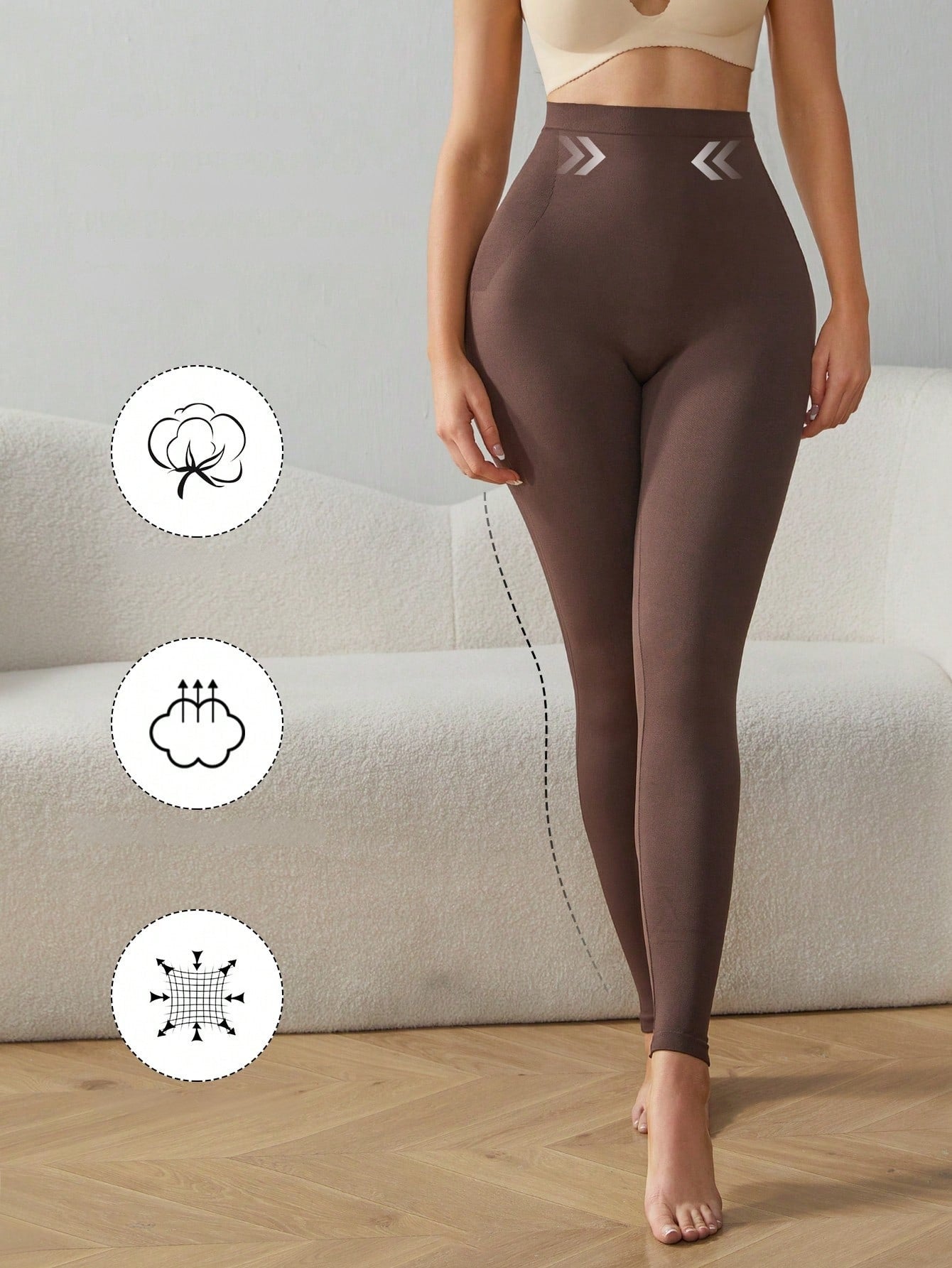 Legging Cintura Alta Com Controle Corporal Integrado