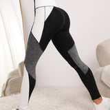 Legging Fitness Cintura Alta Com Recortes Geométricos