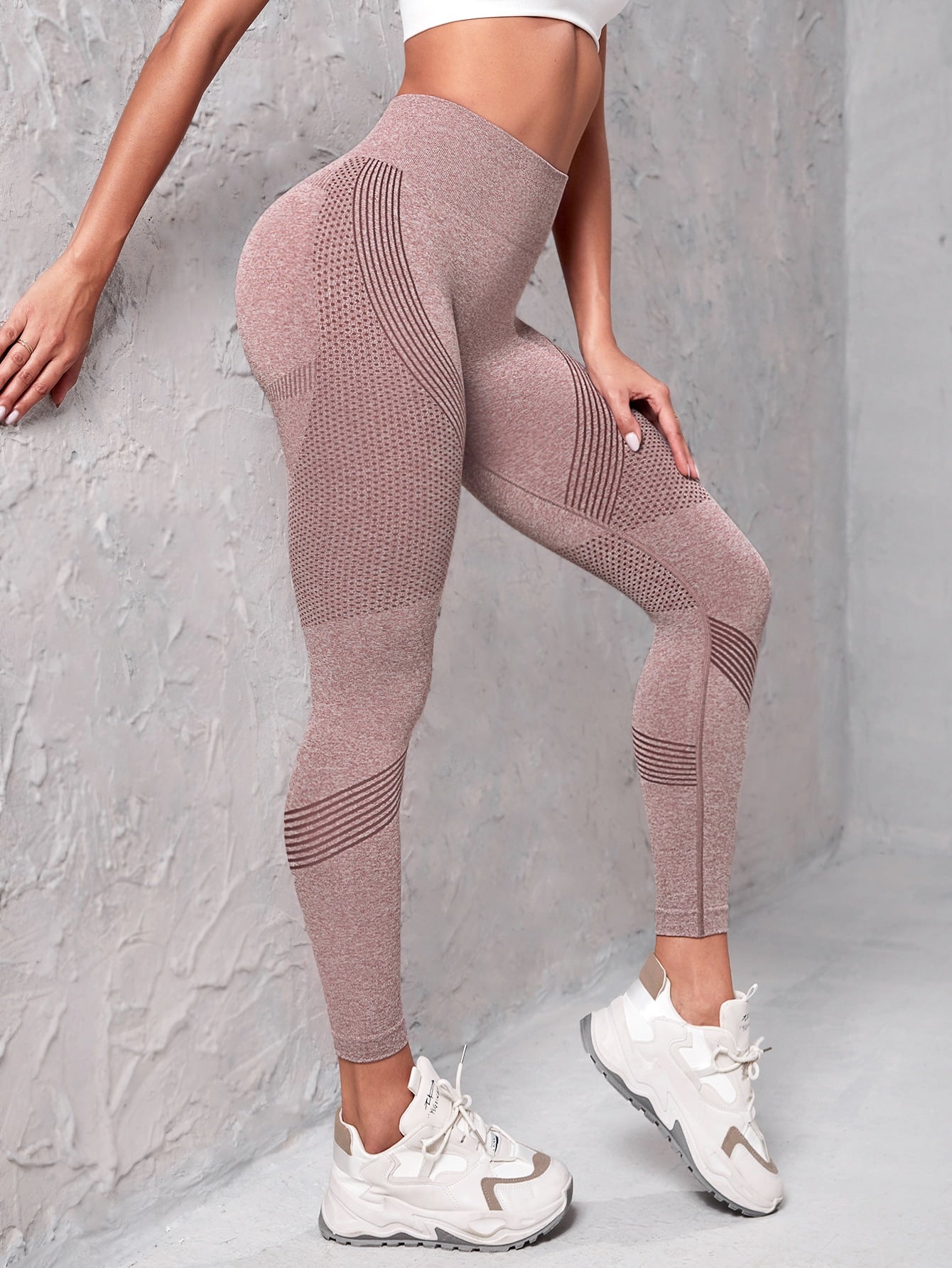 Legging Seamless Cintura Alta Com Textura Funcional