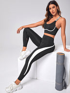 Legging Cintura Alta Com Filete Lateral Contínuo