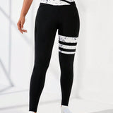 Legging Cintura Alta Com Faixas Localizadas