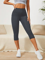 Legging Capri Cintura Alta Com Bolso Funcional Fitness