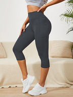 Legging Capri Cintura Alta Com Bolso Funcional Fitness