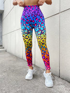 Legging Seamless Estampada Animal Print Cintura Alta Fitness