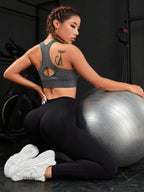 Legging Seamless Cintura Alta Com Volume Esculpido