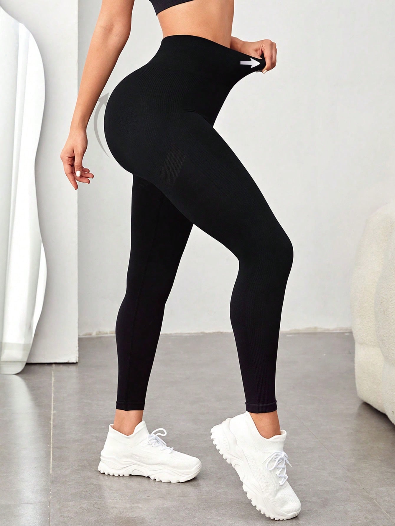 Legging Seamless Cintura Alta Com Suporte Central