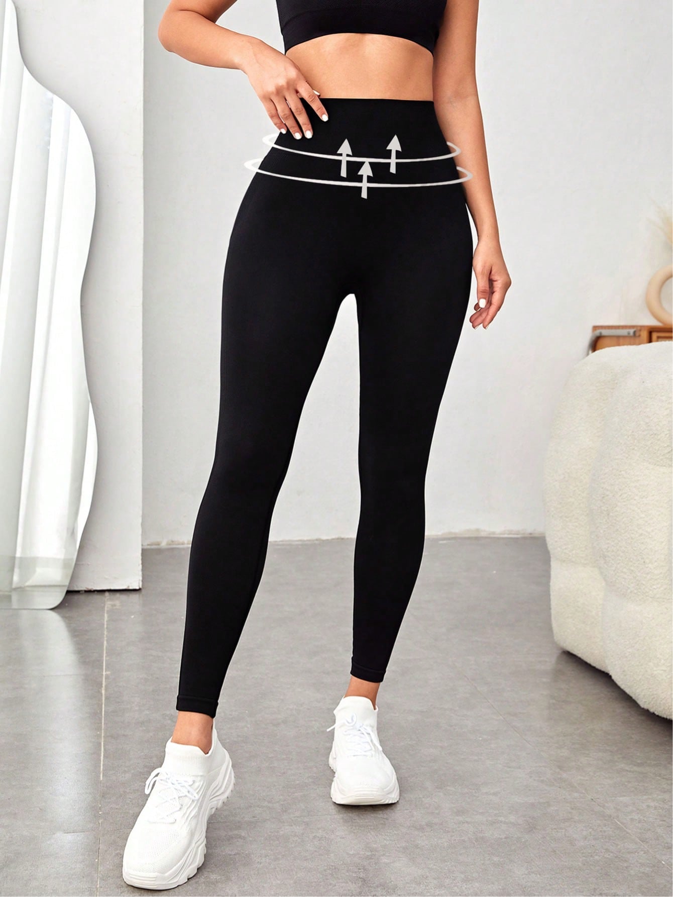 Legging Seamless Cintura Alta Com Suporte Central