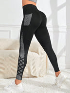 Legging Fitness Cintura Alta Com Painel Lateral Vazado