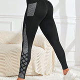 Legging Fitness Cintura Alta Com Painel Lateral Vazado
