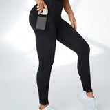 Legging Cintura Alta Com Bolso Lateral Esportivo