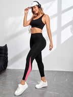 Legging Cintura Alta Com Painéis Laterais Funcionais