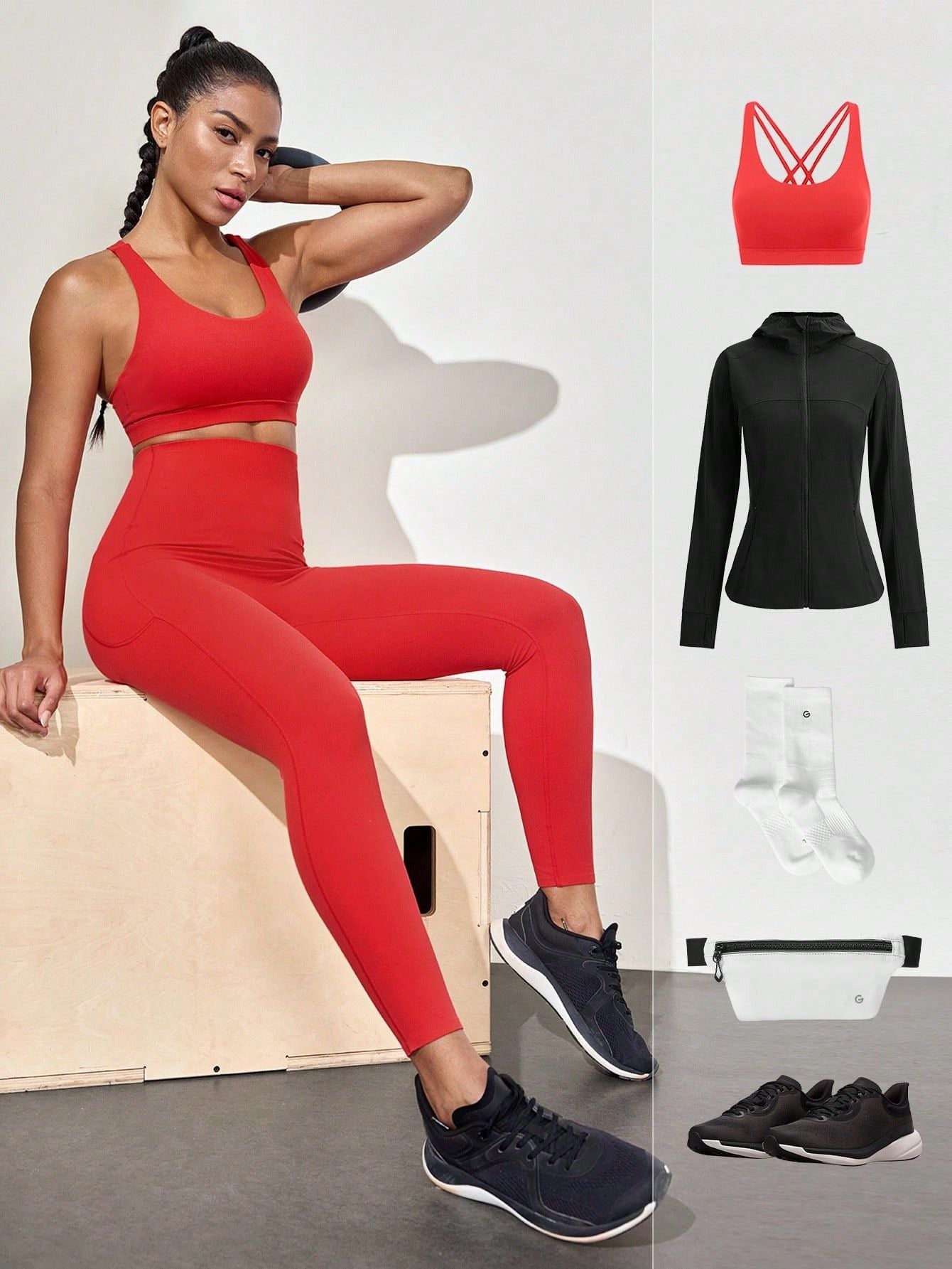 Legging Cintura Alta Com Suporte Central E Bolso Lateral