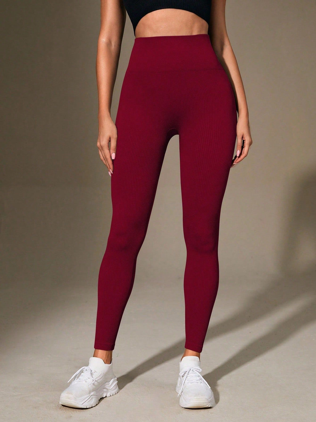 Legging Seamless Cintura Alta Com Textura Linear