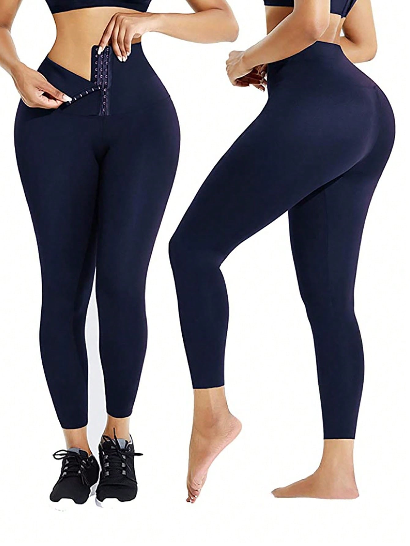 Legging Cintura Alta Compressão Modeladora Com Fecho