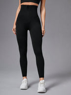 Legging Seamless Cintura Alta Com Zíper Frontal Ajustável