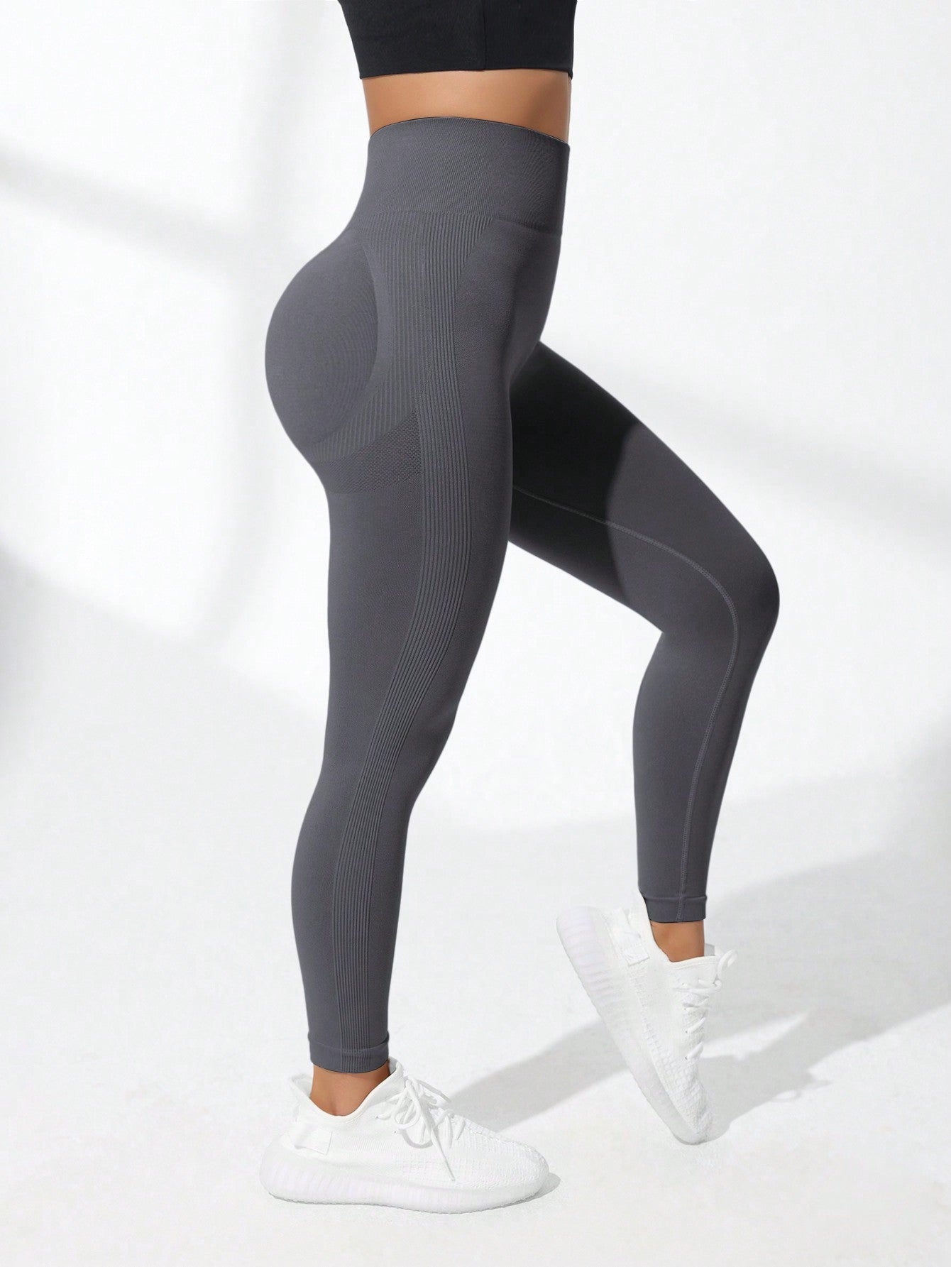 Legging Seamless Cintura Alta Com Volume Esculpido