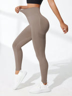 Legging Seamless Cintura Alta Com Volume Esculpido