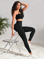 Legging Fitness Cós Alto Textura Afinadora