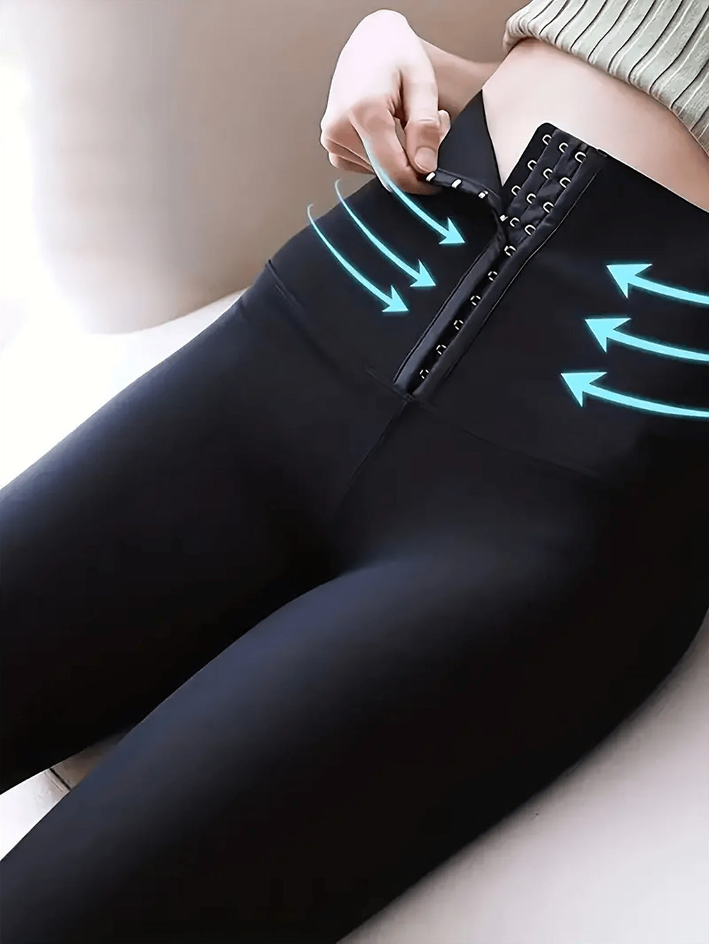 Legging Cintura Alta Compressão Modeladora Com Fecho