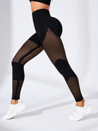 Legging Compressiva Cintura Alta Com Tela Respirável
