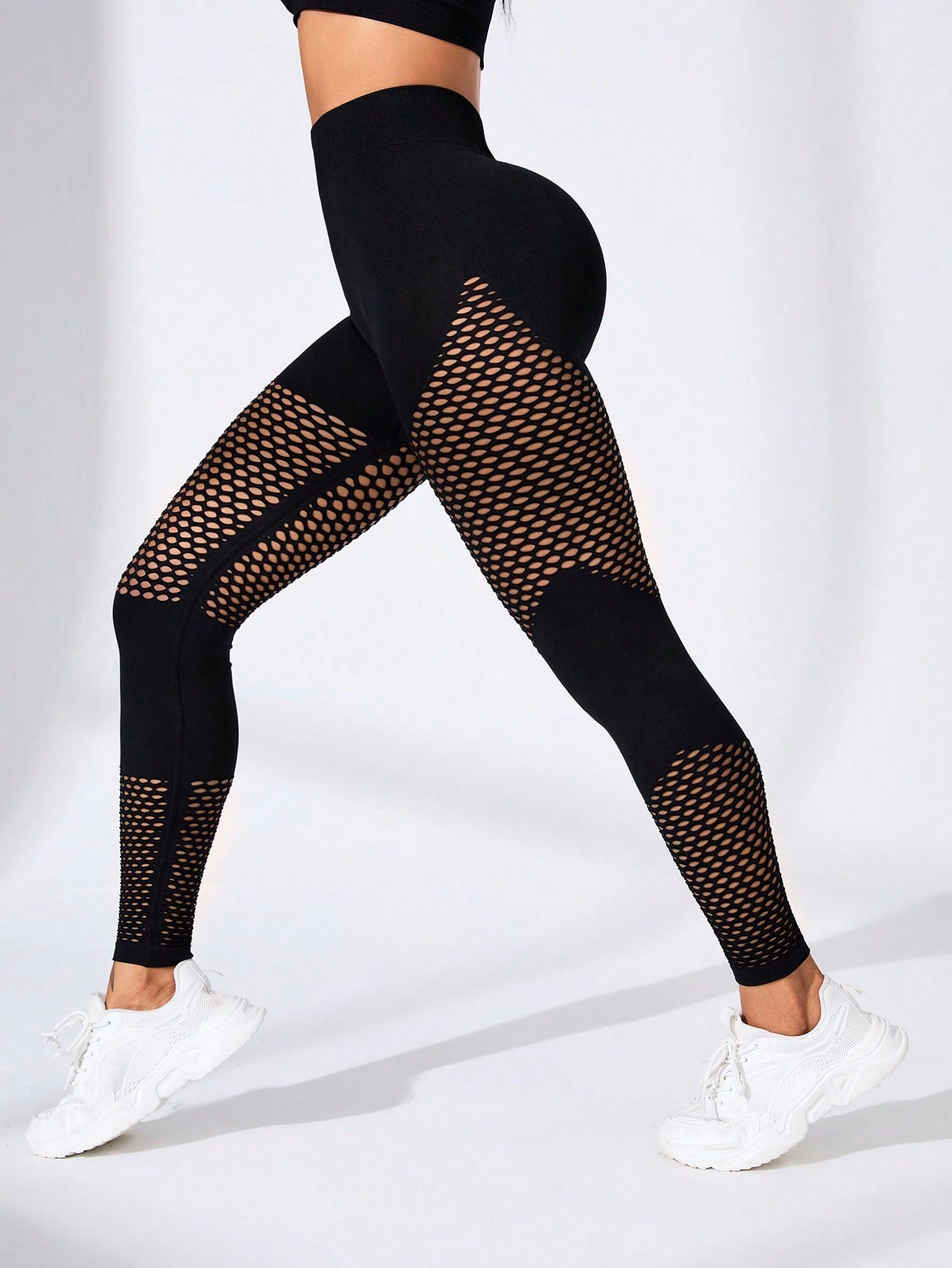 Legging Compressiva Cintura Alta Com Tela Respirável