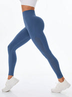 Legging Fitness Sem Costura Com Painel Respirável