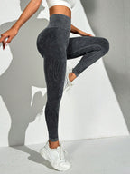 Legging Fitness Texturizada Ajuste Anatômico Cintura Alta