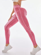 Legging Fitness Estampa Jeans Cintura Alta Modeladora