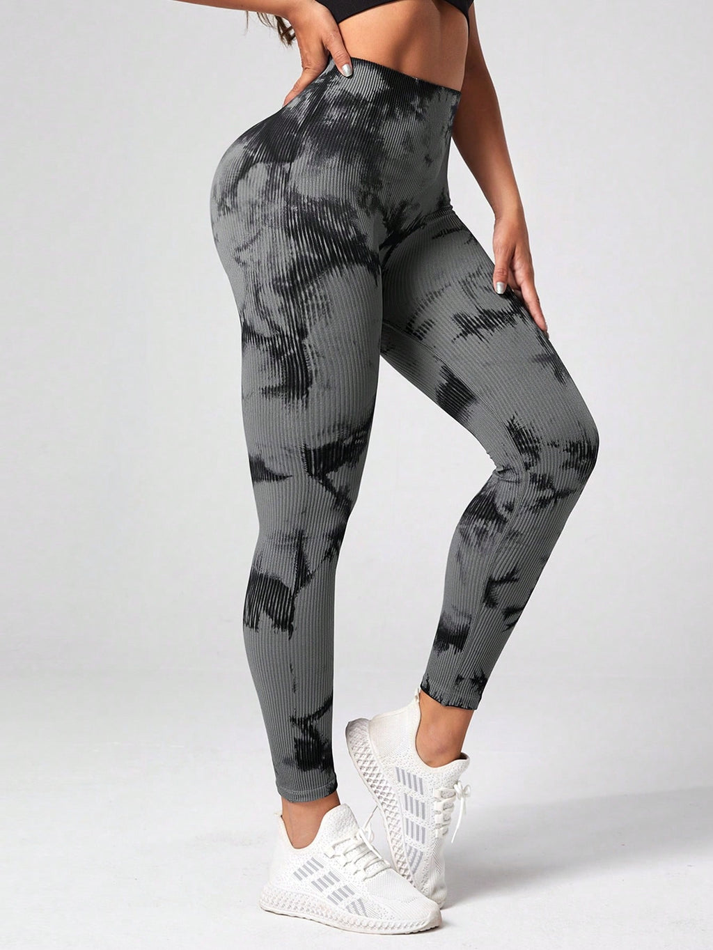Legging Seamless Cintura Alta Com Padronagem Orgânica