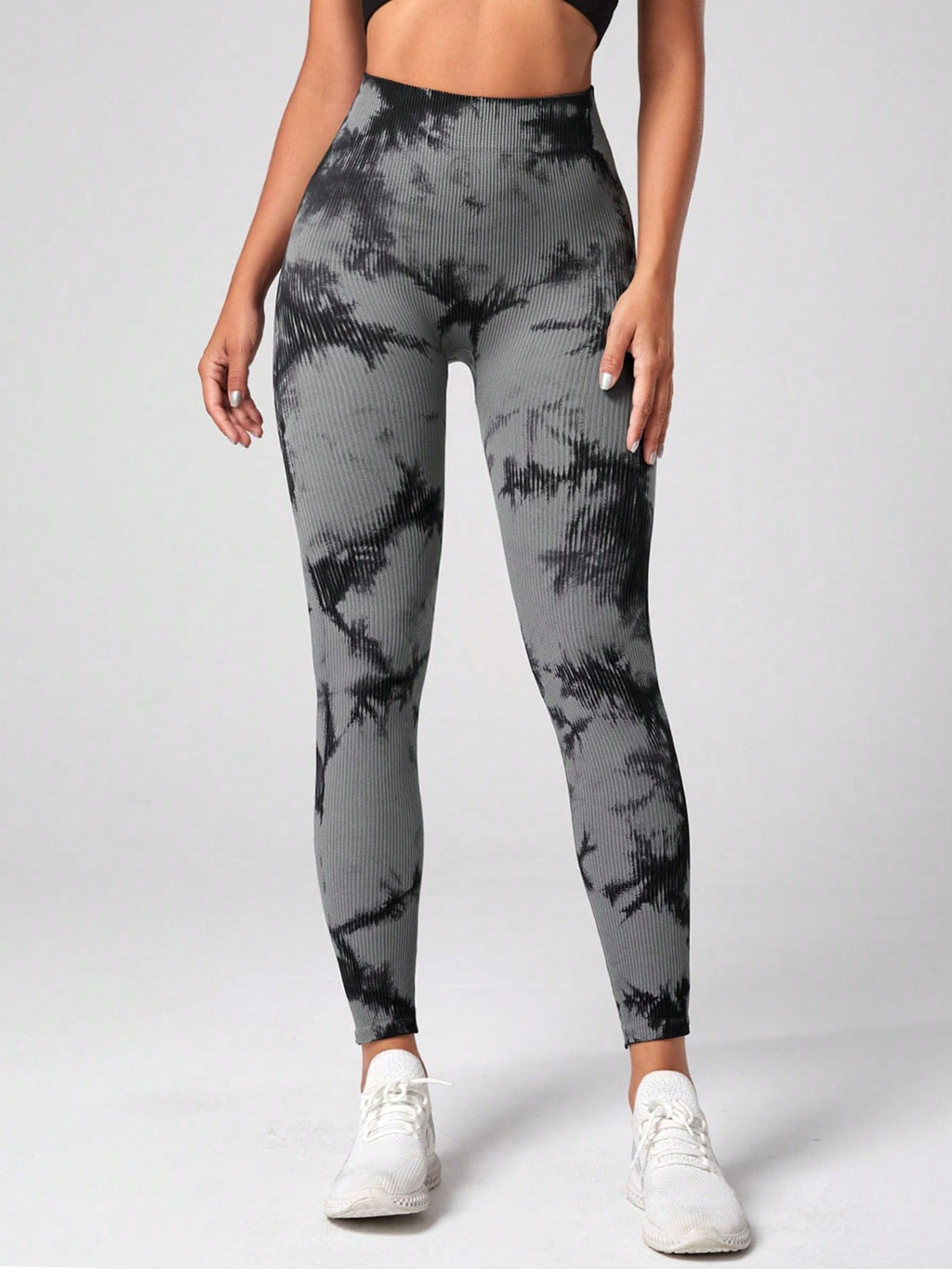 Legging Seamless Cintura Alta Com Padronagem Orgânica