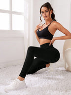 Legging Seamless Cintura Alta Com Elasticidade Avançada