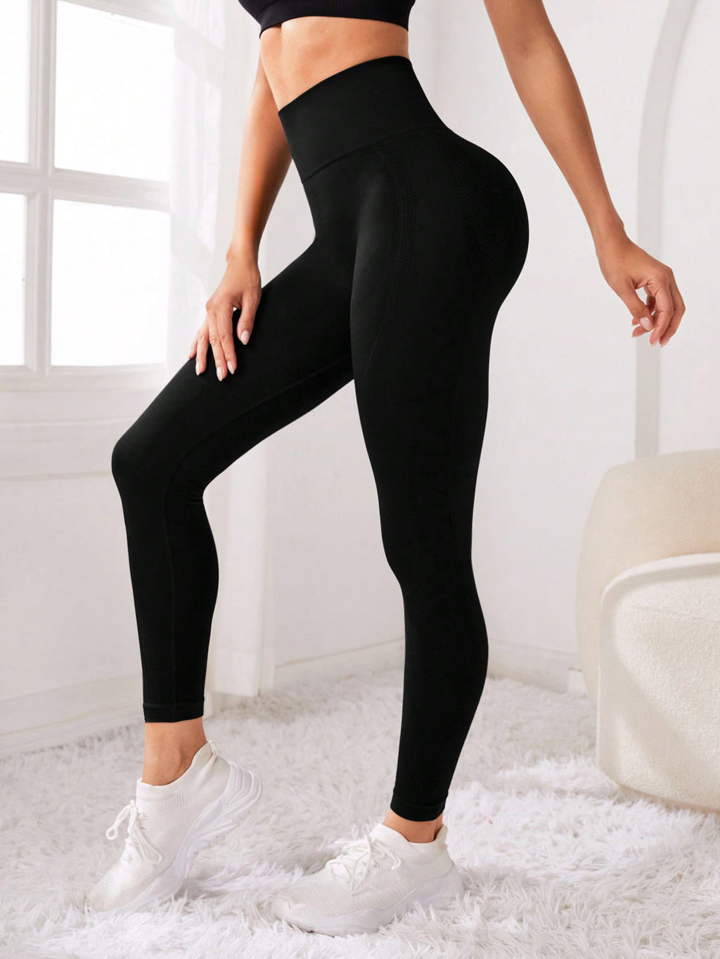 Legging Seamless Cintura Alta Com Elasticidade Avançada