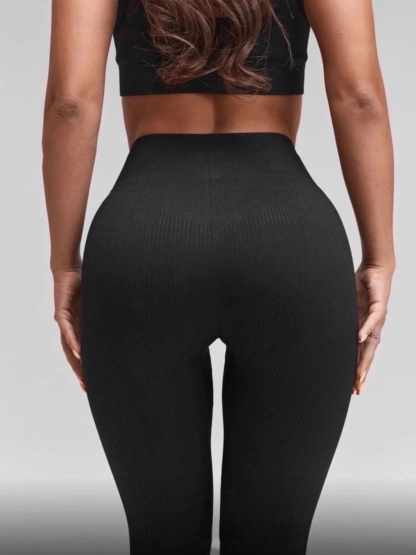 Legging Fitness Canelada Sem Costura Ajuste Anatômico