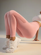 Legging Fitness Sem Costura Com Painel Respirável