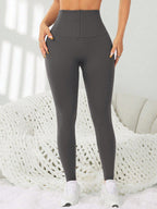 Legging Seamless Cintura Alta Com Zíper Frontal Ajustável