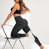 Legging Seamless Cintura Alta Com Estampa Felina
