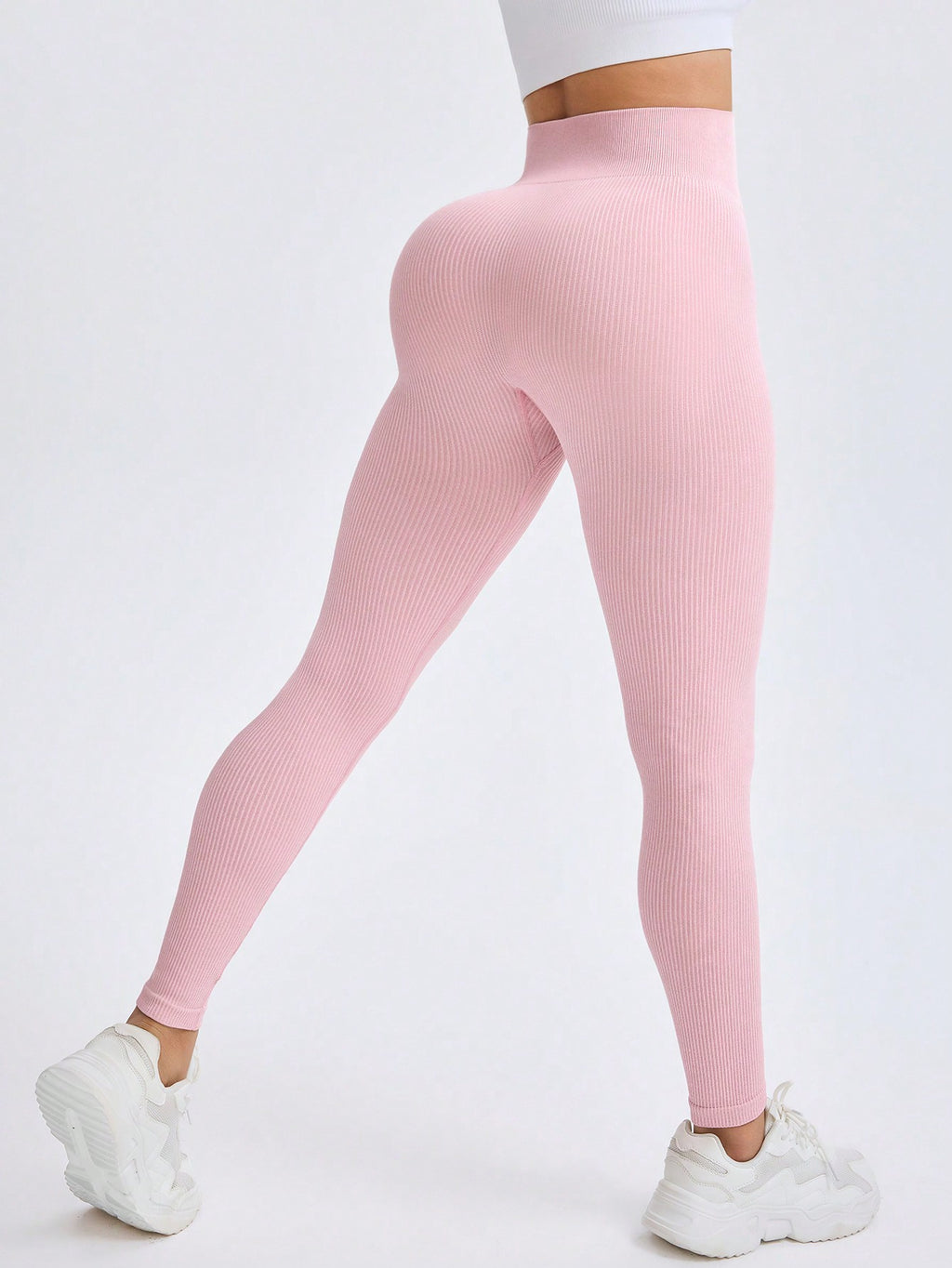 Legging Fitness Canelada Justa Cintura Alta