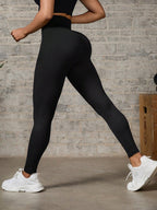 Legging Fitness Canelada Justa Cintura Alta