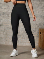 Legging Fitness Canelada Justa Cintura Alta